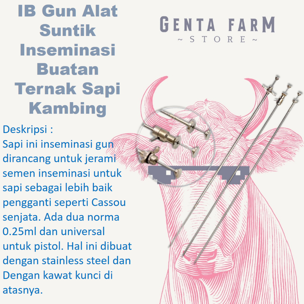 IB Gun Alat Suntik Inseminasi Buatan Ternak Sapi Kambing