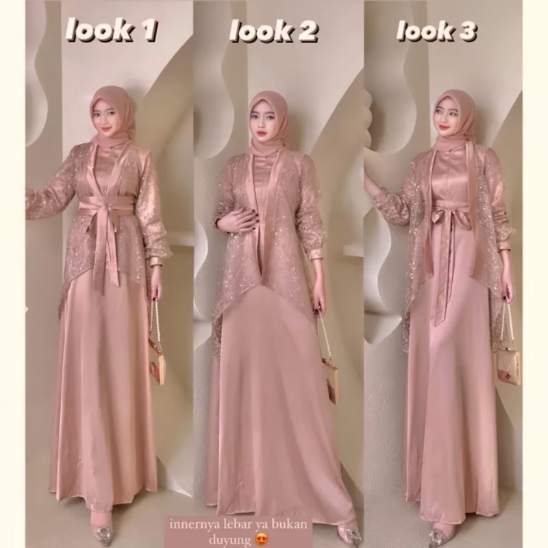 NEW DRESS BRIDESMAIDS // BATCH 1 FUJI DRESS SET INNER + OUTER PREMIUM // DRESS VELOXA