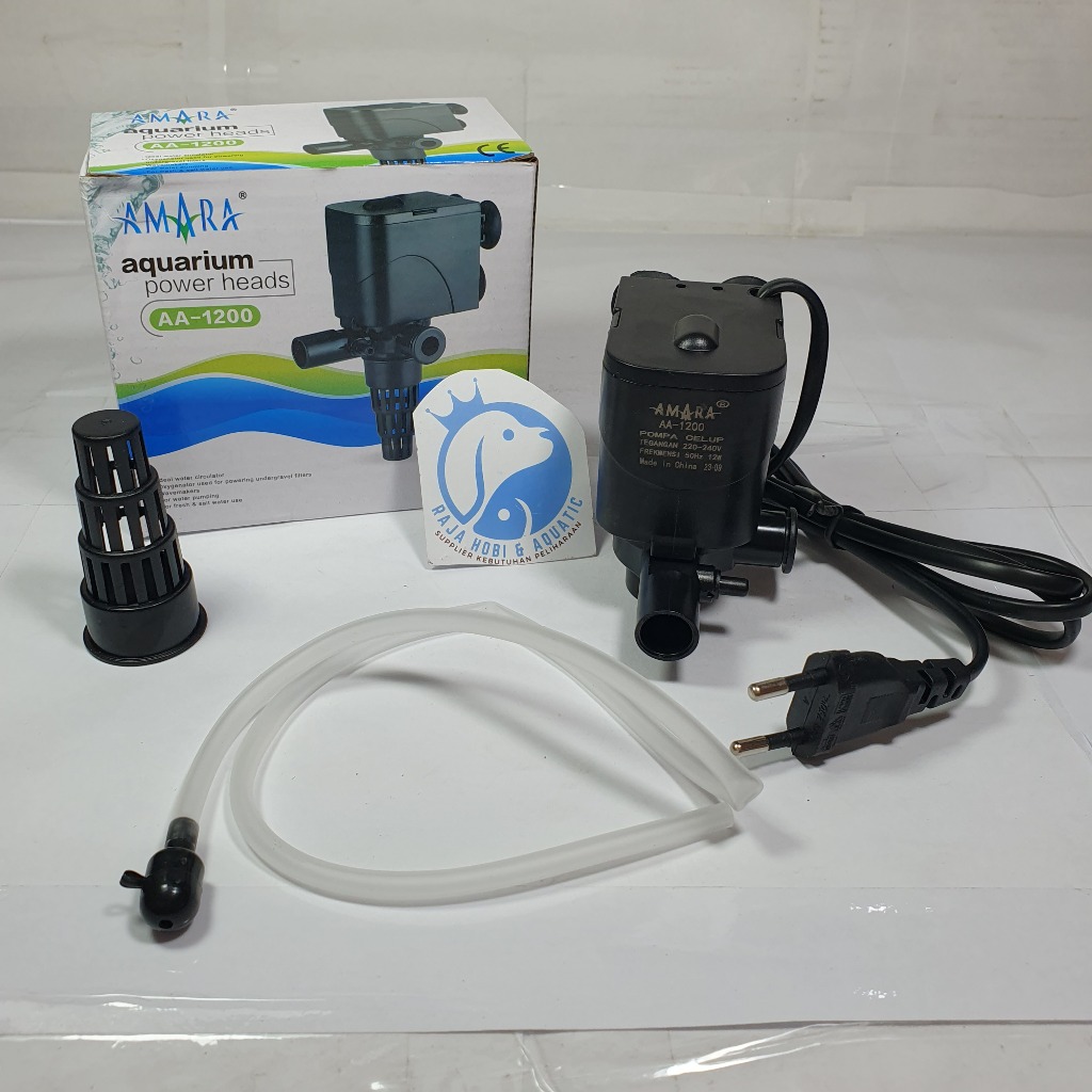 AMARA AA 1200 POWER HEAD POMPA AIR AQUARIUM AQUASCAPE MESIN