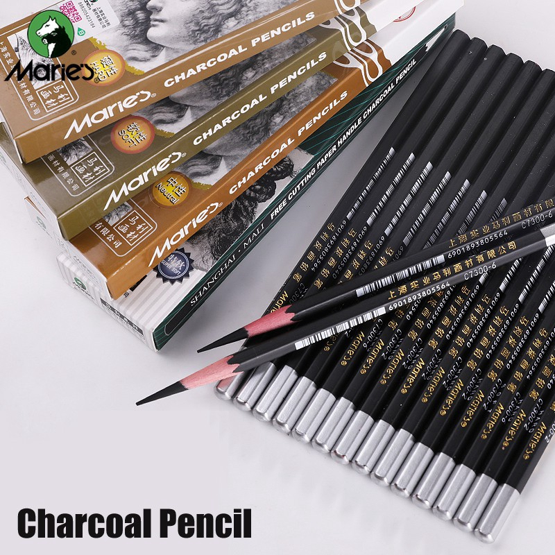 

TBMO Maries Charcoal Pencil Sketch C7300 Soft / Charcoal Sketch / Shading Pencil Maries / Marie's C7300