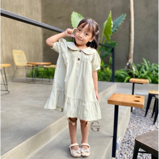 GHAUZANI - Sakila Dress Pakaian Anak Nyaman Bahan Katun