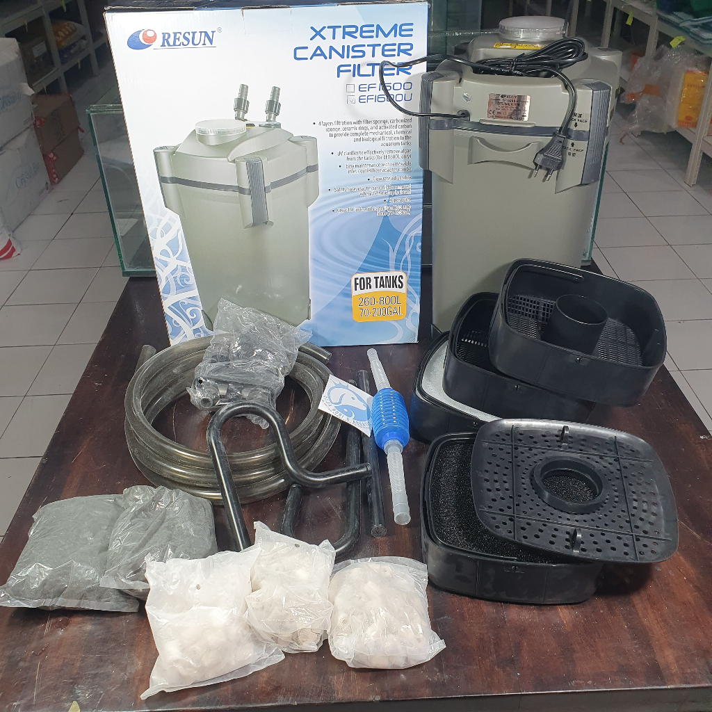 RESUN EF 1600 U UV XTREME EXTERNAL CANISTER FILTER AQUARIUM AQUASCAPE