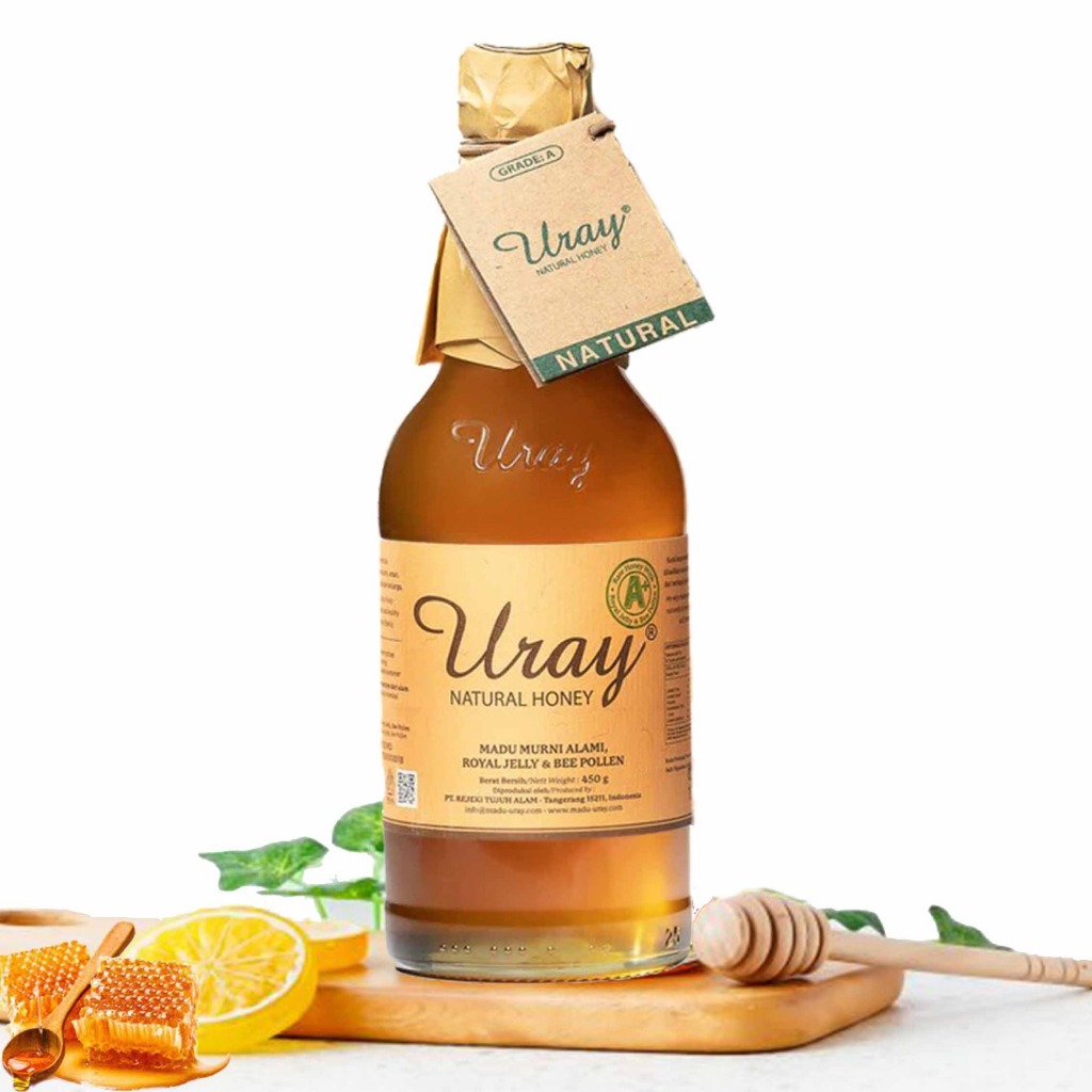 Natural Honey * Madu Uray * Madu Murni * Madu Lebah Hutan-Botol 450g