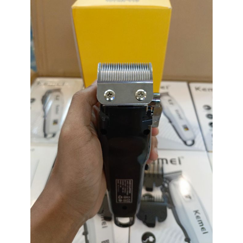 COD~Mesin Cukur Rambut Cas Profesional Paket Barbershop KEMEI KM-PG809A Indikator Baterai LCD Digita