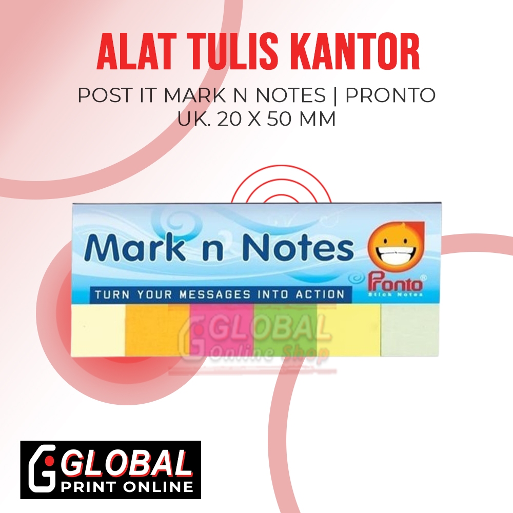 

Global Print Shop Online - Post-It/Memo Pronto Mark & Note - Mix T&J - Pcs