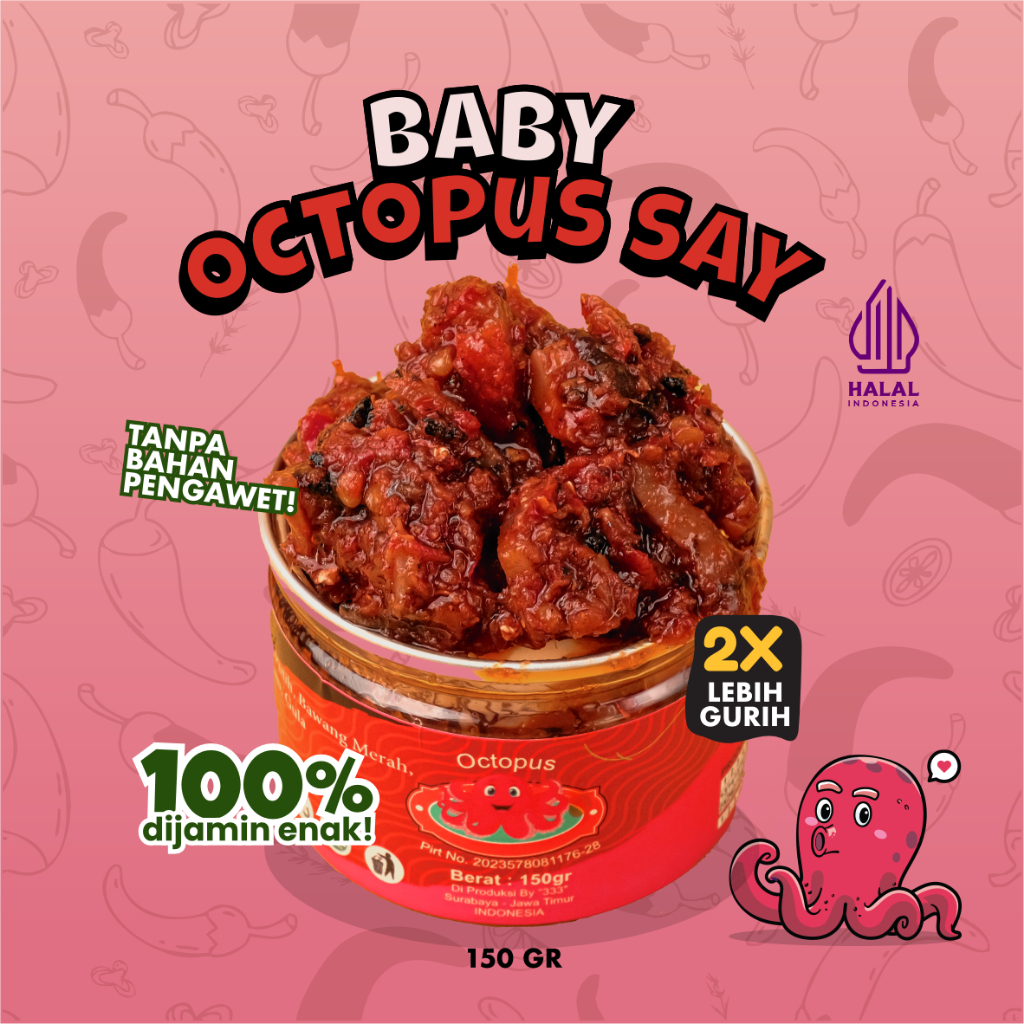

Grace Sambel - Sambal Baby Octopus 150 gr
