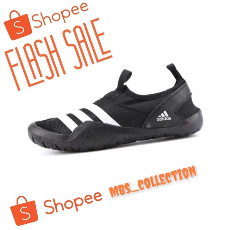 SEPATU SLOP ADS JAWPAW 1 BLACK WHITE PREMIUM ORIGINAL CEWEK COWOK SLIP ON