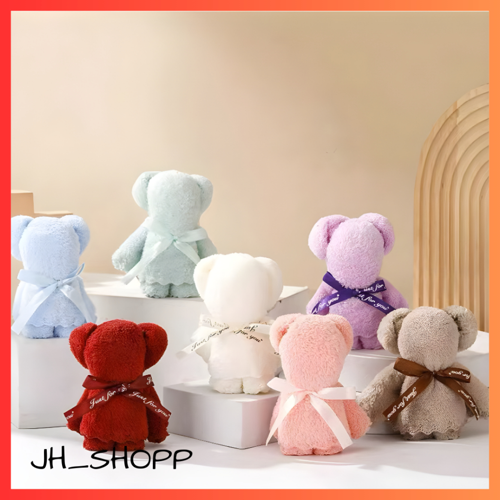 JH Souvenir pernikahan handuk boneka kado pernikahan murah, unik, dan berkualitas bahan microfiber