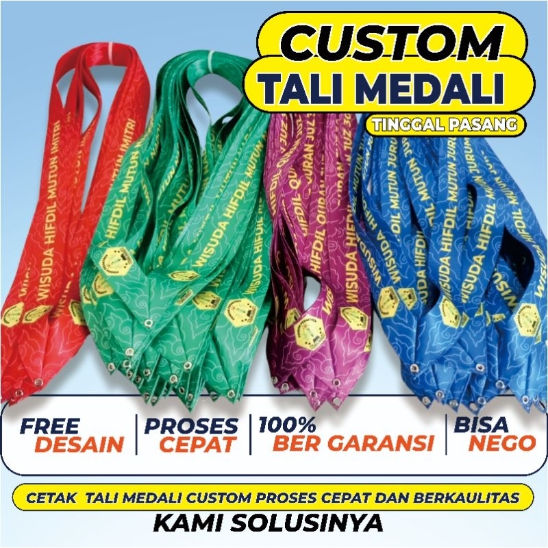 

Tali Medali Custom Cetak Printing | Tinggal Pasang