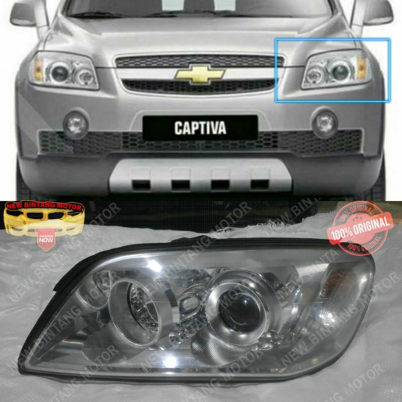 Headlamp chevrolet captiva 2010 2012 original kiri