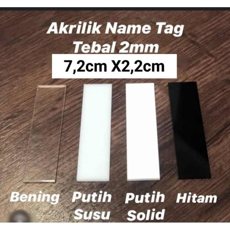 

papan nama Akrilik 7,2 x2,2cm