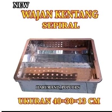 wajan kentang spiral // Waja kentang ulir // tempat penggorengan waja kentang.