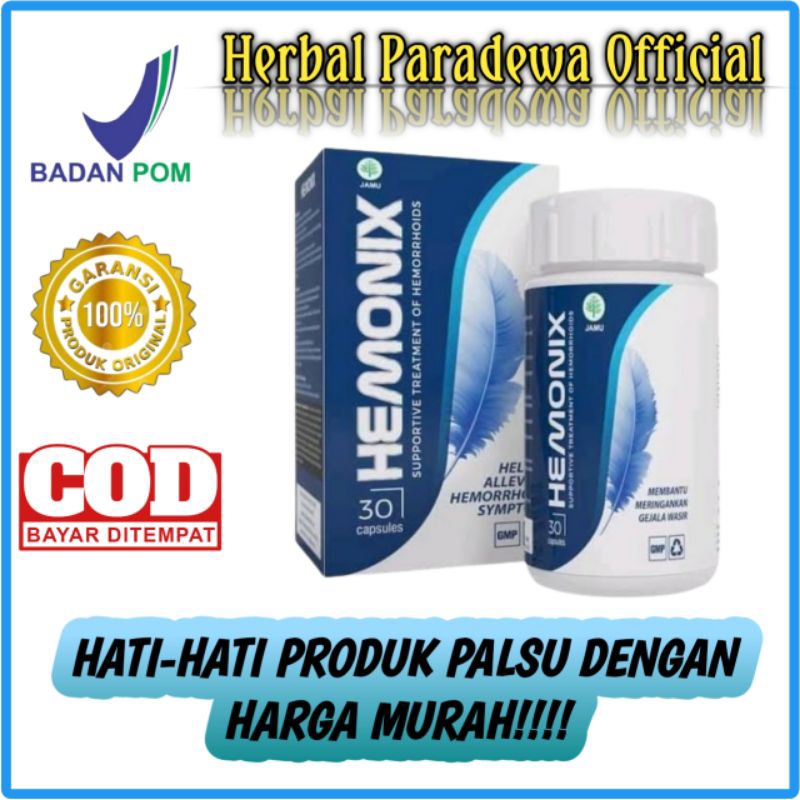 OBAT HERBAL HEMONIX ASLI OBAT WASIR AMBIEN HEMONIX 100% HERBAL BPOM DIJAMIIN AMAN