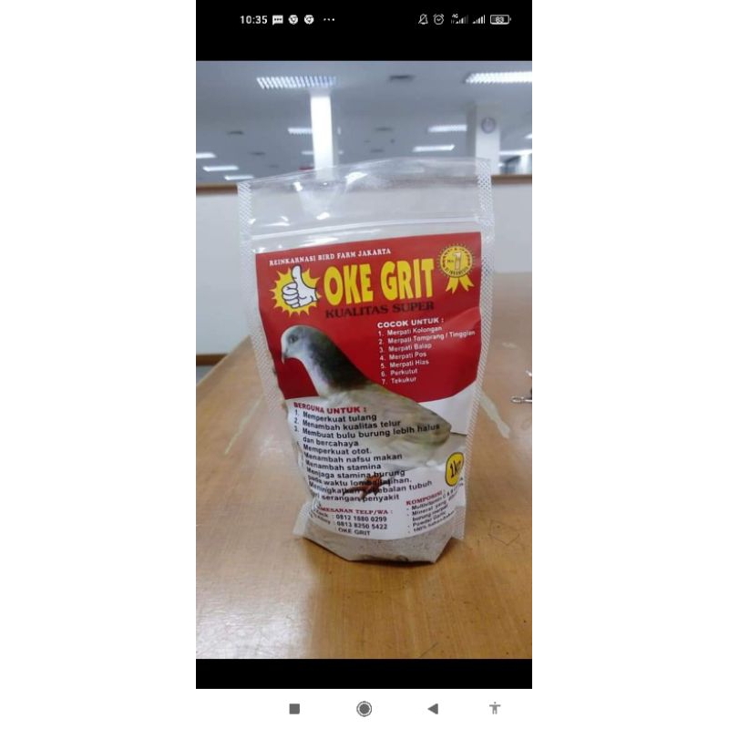 Grit asinan merpati OKEGRIT