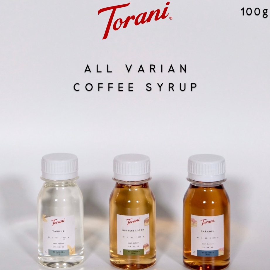 

Readystock Torani All Varian Coffee Syrup Repack 3 5 1 g