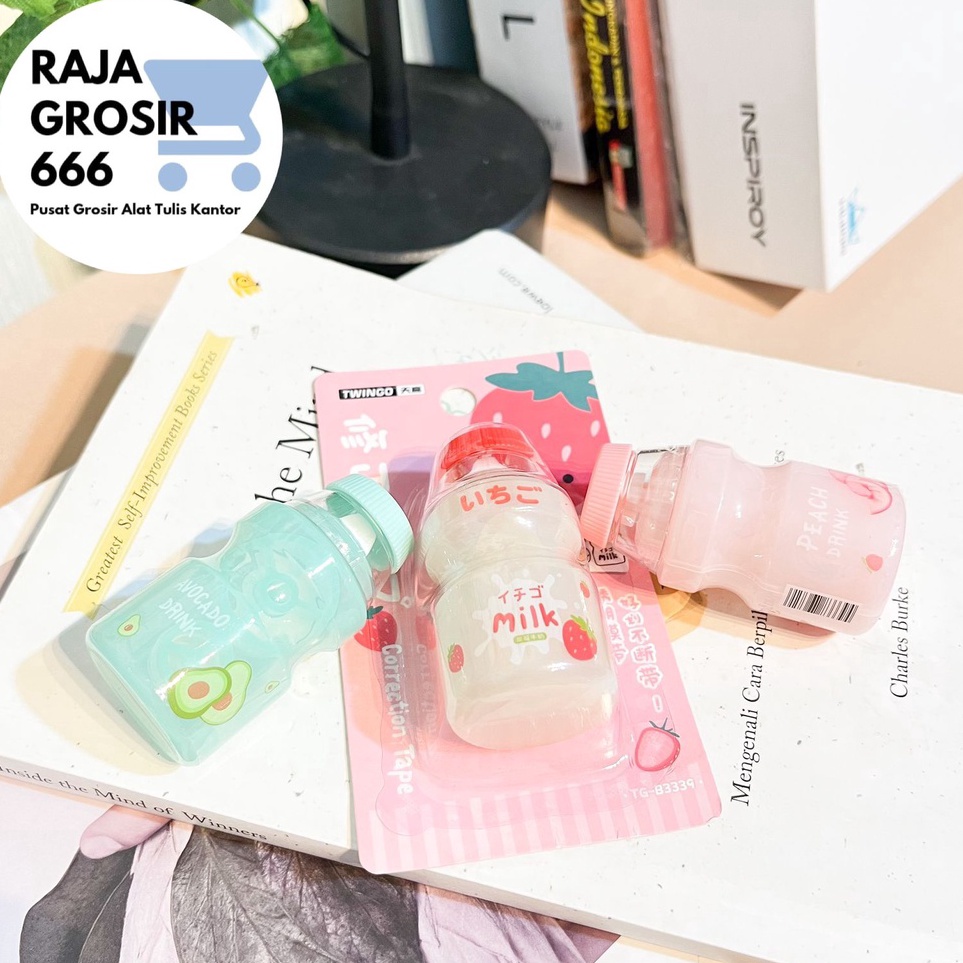 

Terkini Correction tape bentuk Yogurt korea lucu Tip ex alat tulis sekolah kado unik penghapus pulpen lucu