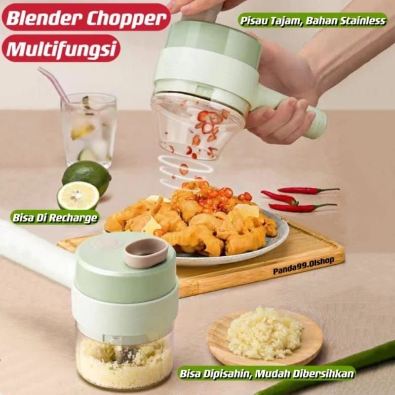 Food Chopper Mini Blender Listrik Serbaguna / Chopper Gagang Elektrik Multifungsi