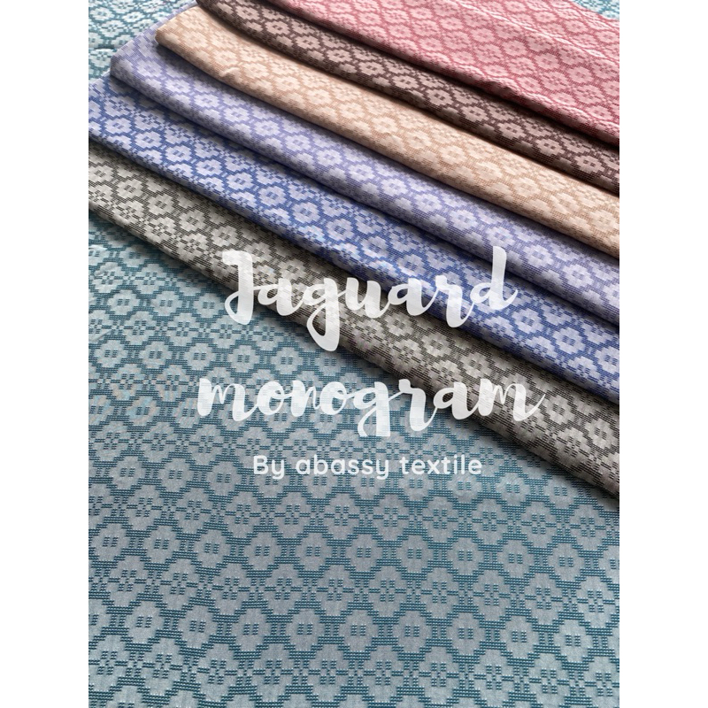 kain katun jaguard - kain jaguard monogram - katun jaguar - jaguard - kain - katun