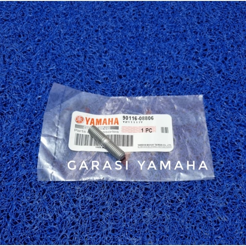 Baut tanam knalpot mio nouvo soul original yamaha baut tanem knalpot baut tanam head mio