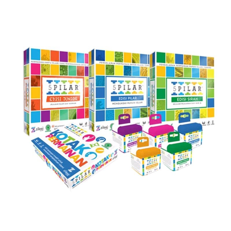 Board Game Islami 5 Pilar - REPUBLIKA PENERBIT - ORIGINAL (Junior, Sirah, Pilar, Kotak Permainan, 5 