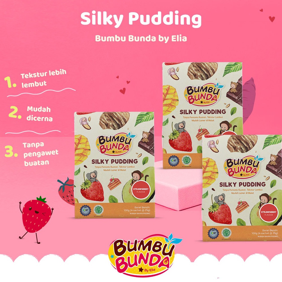 

Ready Bumbu Bunda by Elia Silky Pudding Non Pemanis Buatan Non Pengawet Tektur Lembut Mudah Lumer di Mulut Bubuk Puding Bumbu Bunda