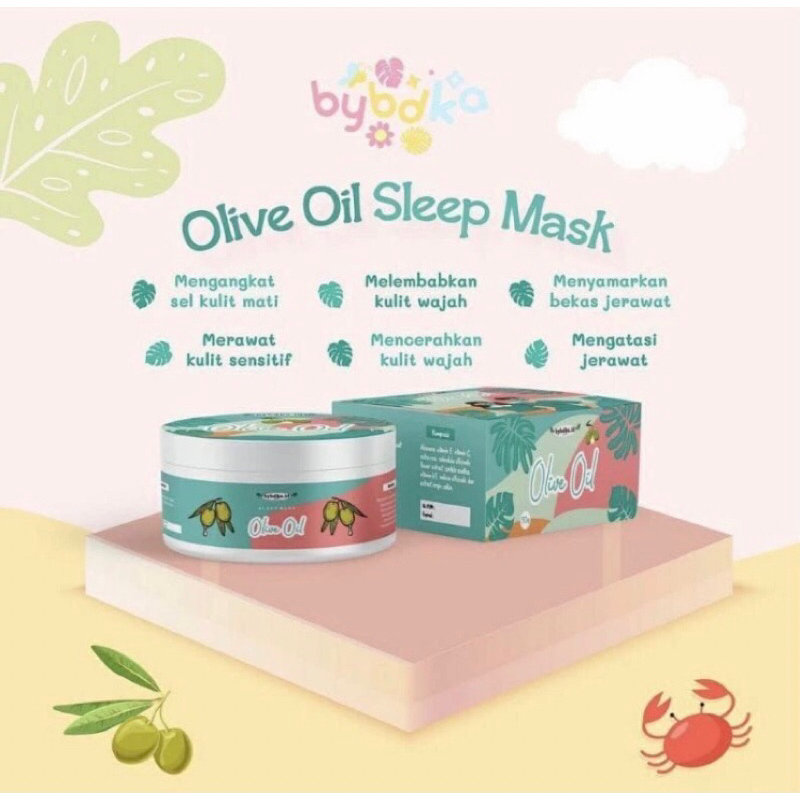 Sleeping Mask Bybdka Saffron Honey Coconut Oil Olive Oil BPOM
