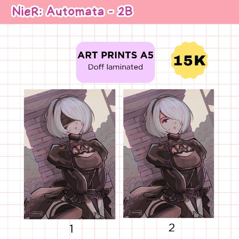 

2B - NIER AUTOMATA / ART PRINT A5