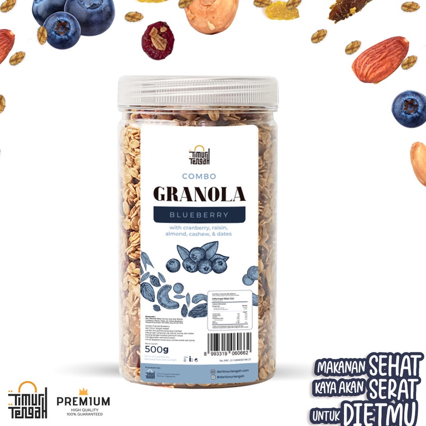 

Granola Timur Tengah 5gr Almond Mete Sereal Oatmeal Diet Sehat