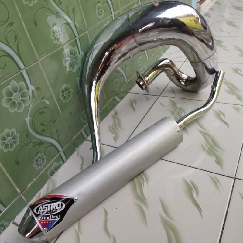 Knalpot Ninja KTM Enduro krum silincer Panjang 38-40 PNP Rangka KTM rangka standar