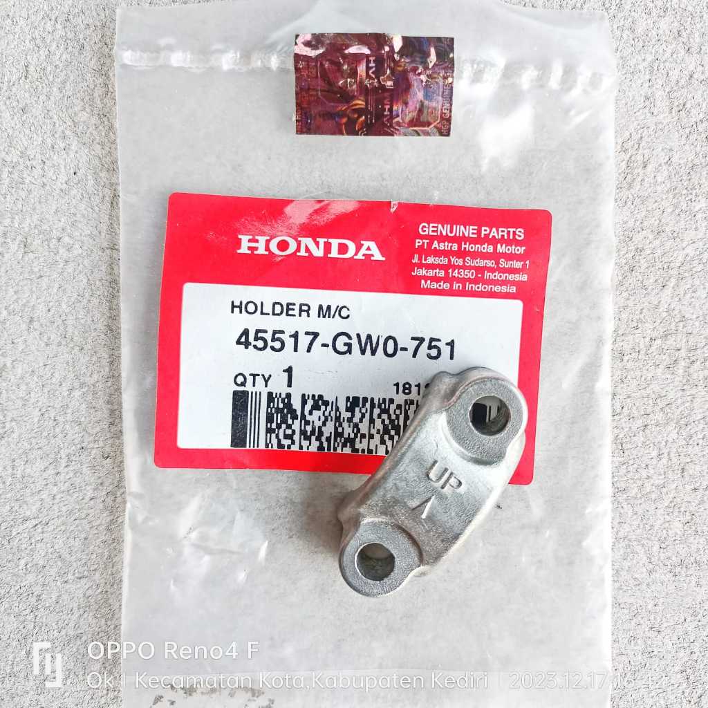 Holder-Klem Handle-Handel Honda CS1 BeAT-Spacy Vario-110 Vario-125 Fi Vario 125-150 eSP-LED Ori AHM