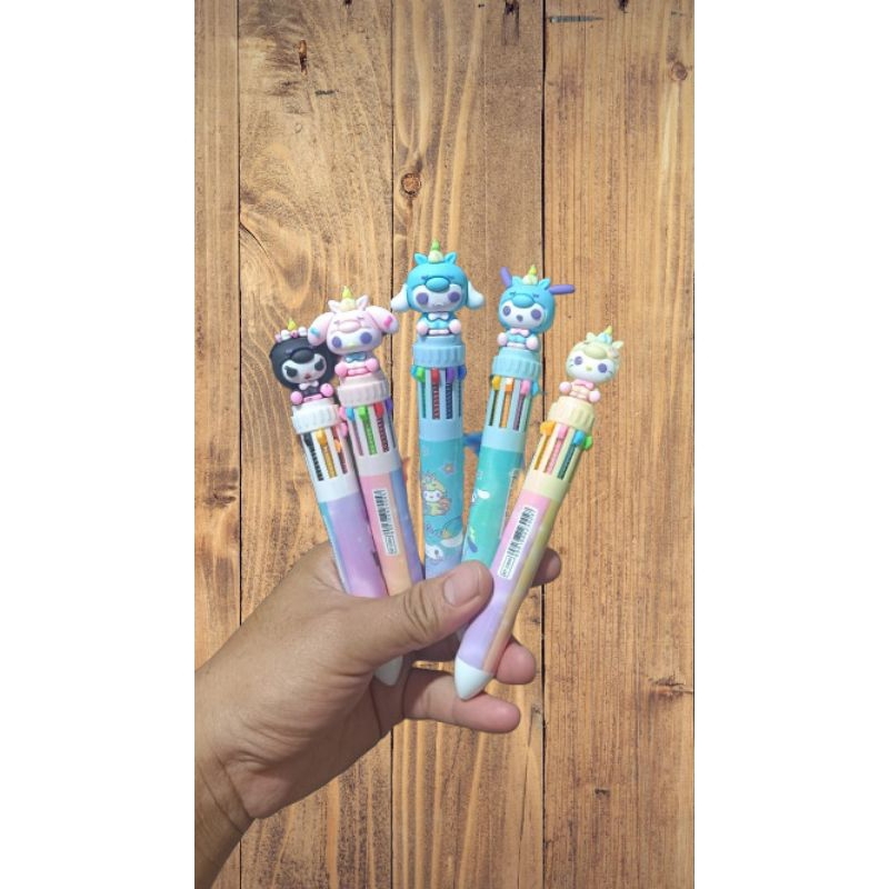 

PULPEN CETREK RAINBOW KUROMI SANRIO 10 WARNA REAL PICT HARGA TERMURAH 1 BOK ISI 36