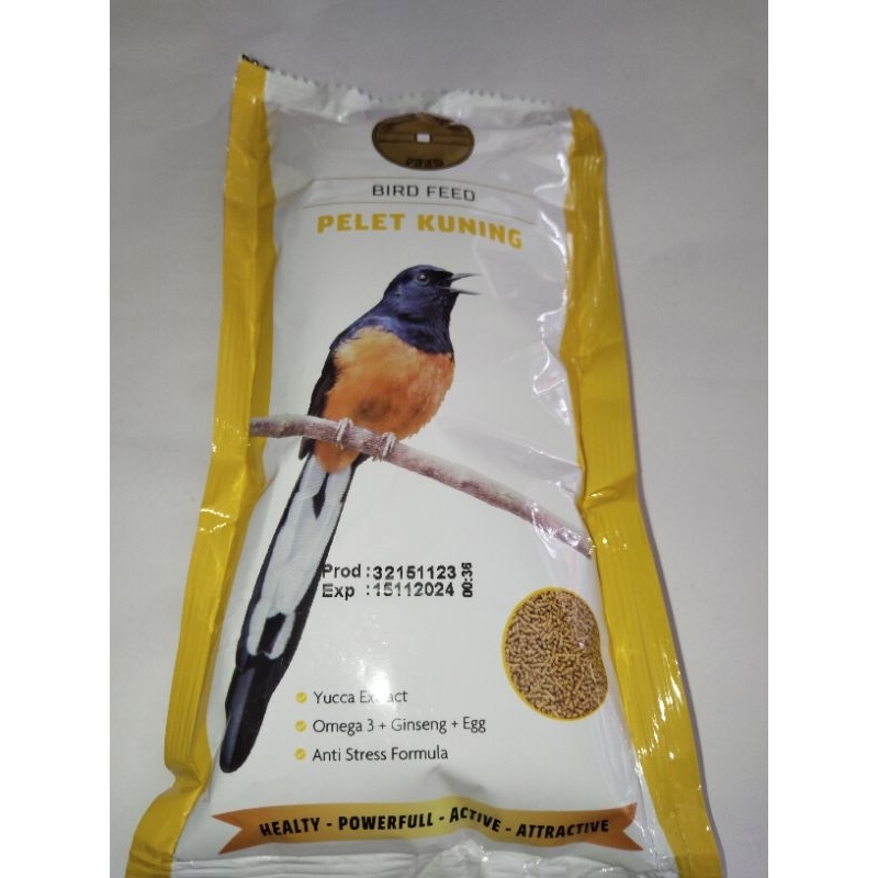 Pur gold coin pelet kuning atau hijau 450 gram