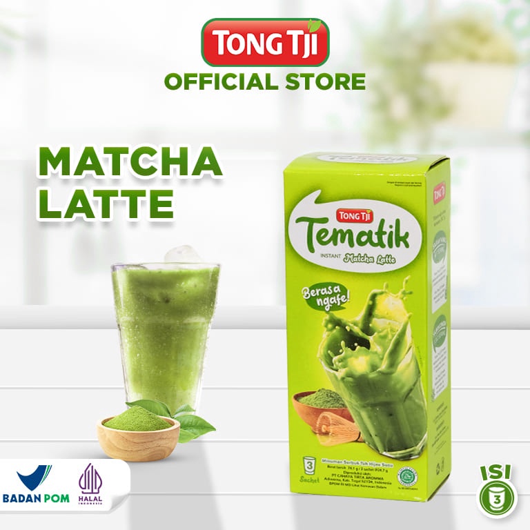 

GROSIR MURAH Tong Tji Tematik Matcha Latte Instant 3 Sachets