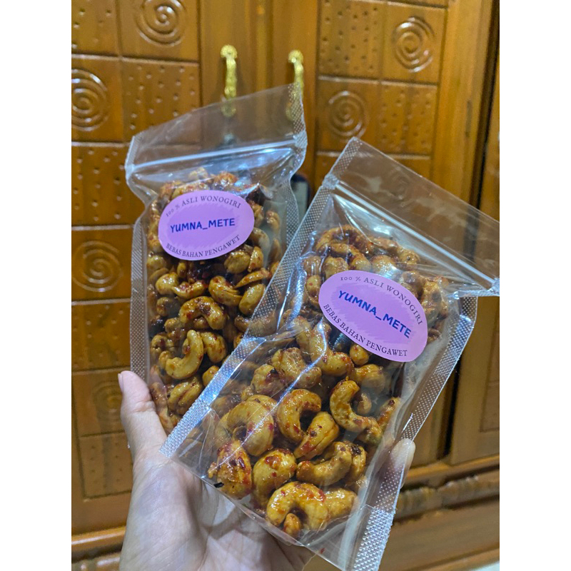 

kacang mete olahan varian pedas manis kemasan mini 200gr