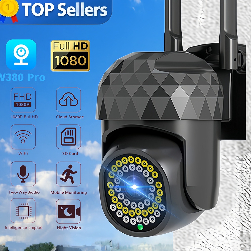 Terbaru Kamera Outdoor CCTV Wifi 18P Waterproof Camera CCTV PTZ Tanpa Kabel Jarak Jauh Pantau Hp Onv