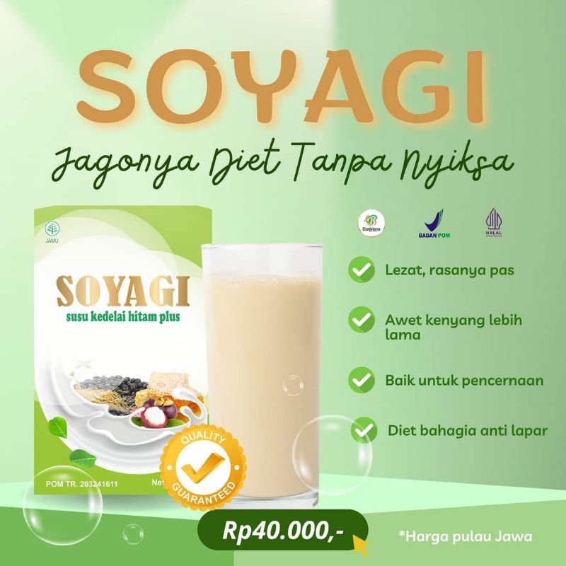 

soyagi susu kedelai hitam plus 200 gr