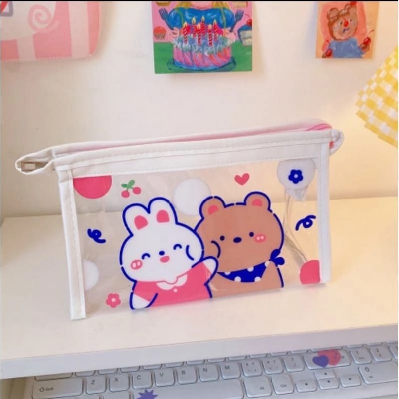 Pouch Dompet Mika Make Up Kawai / Pouch Kosmetik Mika Lucu