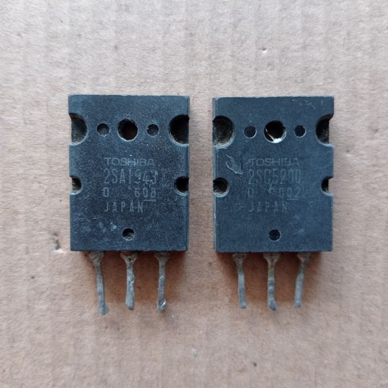 TOSHIBA 2SA1943 - 2SC5200 2SA 1943 2SC 5200 CABUTAN