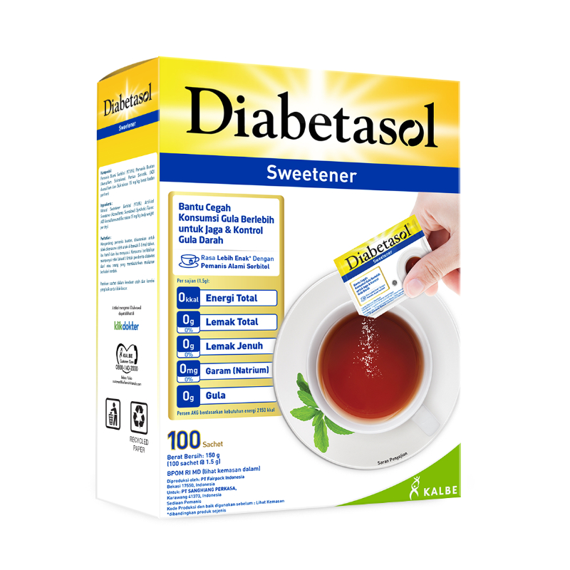 

Gula Diabetasol Sweetener 100, 50, 25