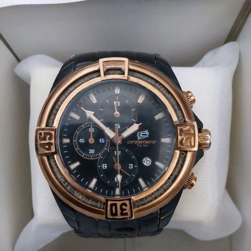 jam tangan original chronograph chronomaster preloved second bekas