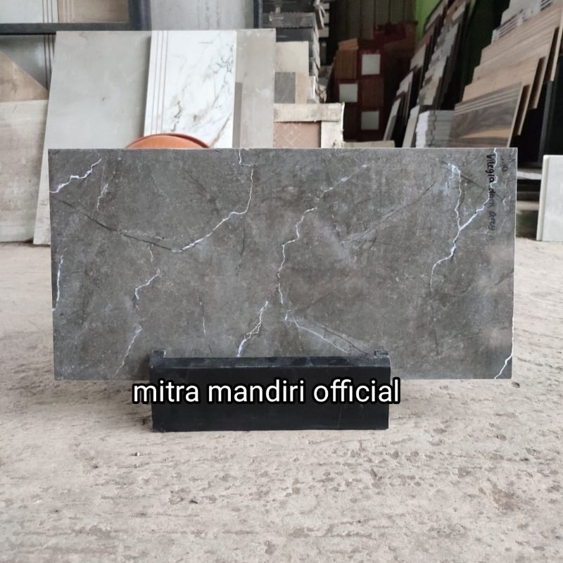 Keramik dinding 30x60 integra dark grey / Uno / glossy / kw-1