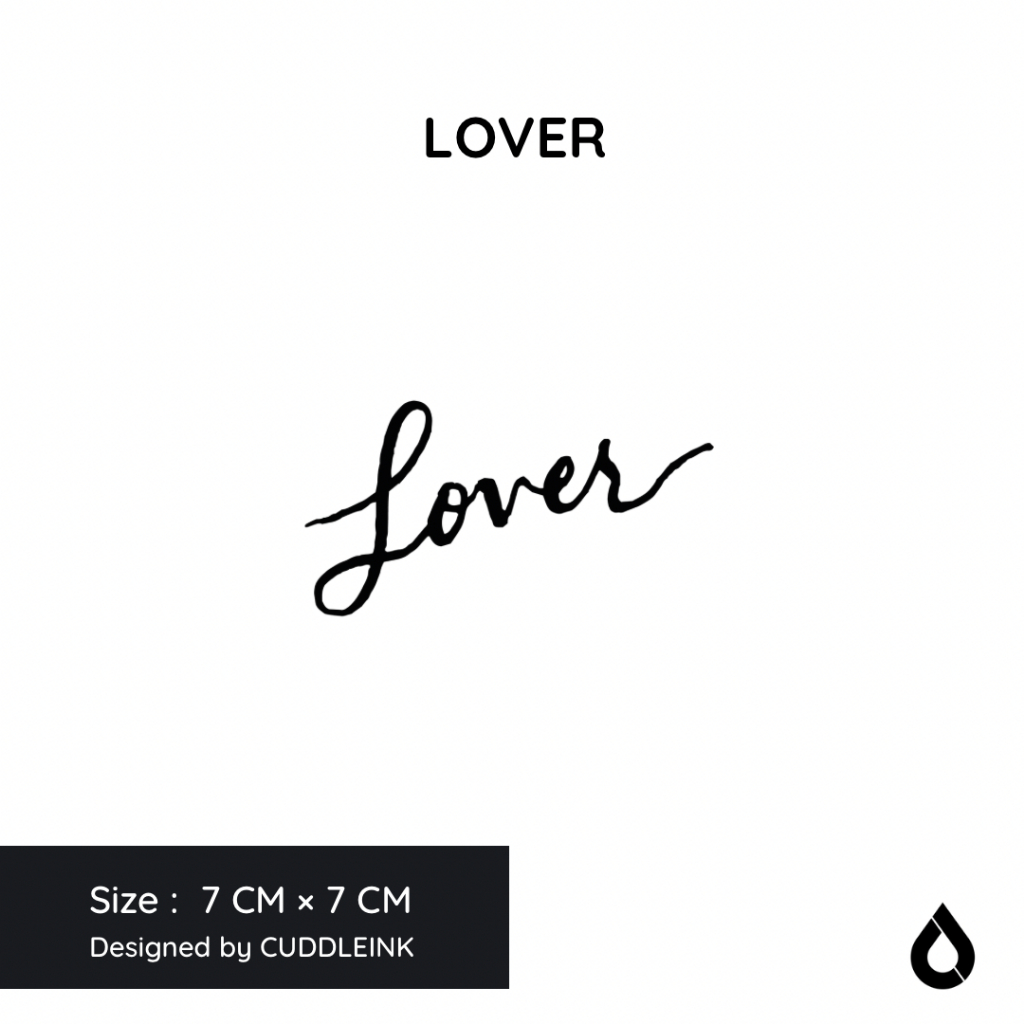 "Lover" Matte Ink Tattoo
