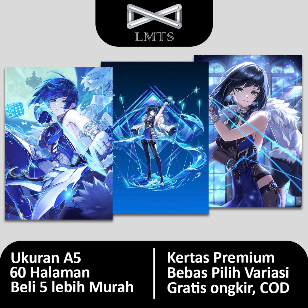 

[Grosir] Buku Tulis Yelan Genshin Impact