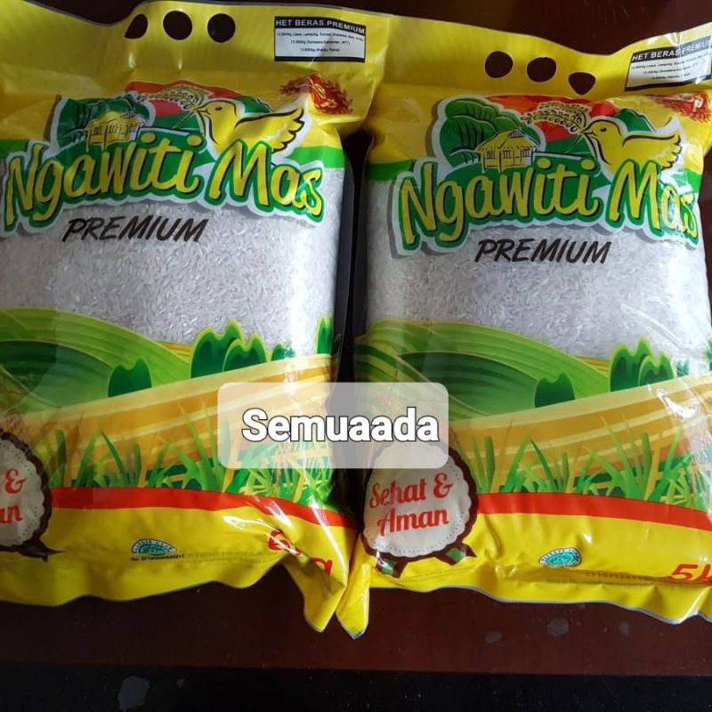 

READY STOCK Beras Premium Ngawiti Mas 5kg