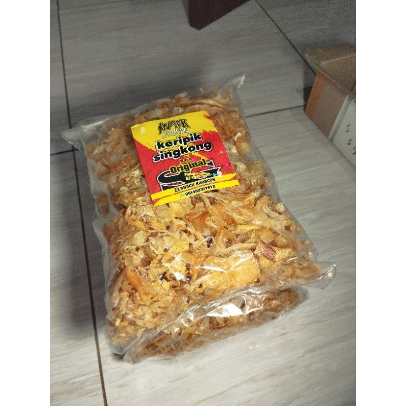 

keripik singkong rasa ayam bawang gurih 500 gram