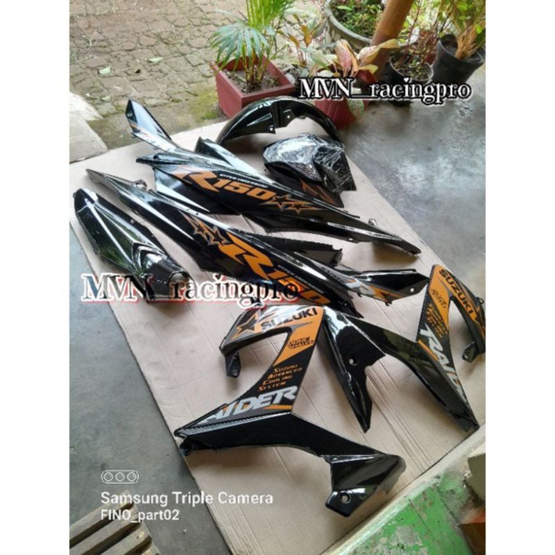 Cover fullset full set body bodi halus SUZUKI SATRIA F 150 FU FL FACELIFT RAIDER R150 GOLD kualitas 