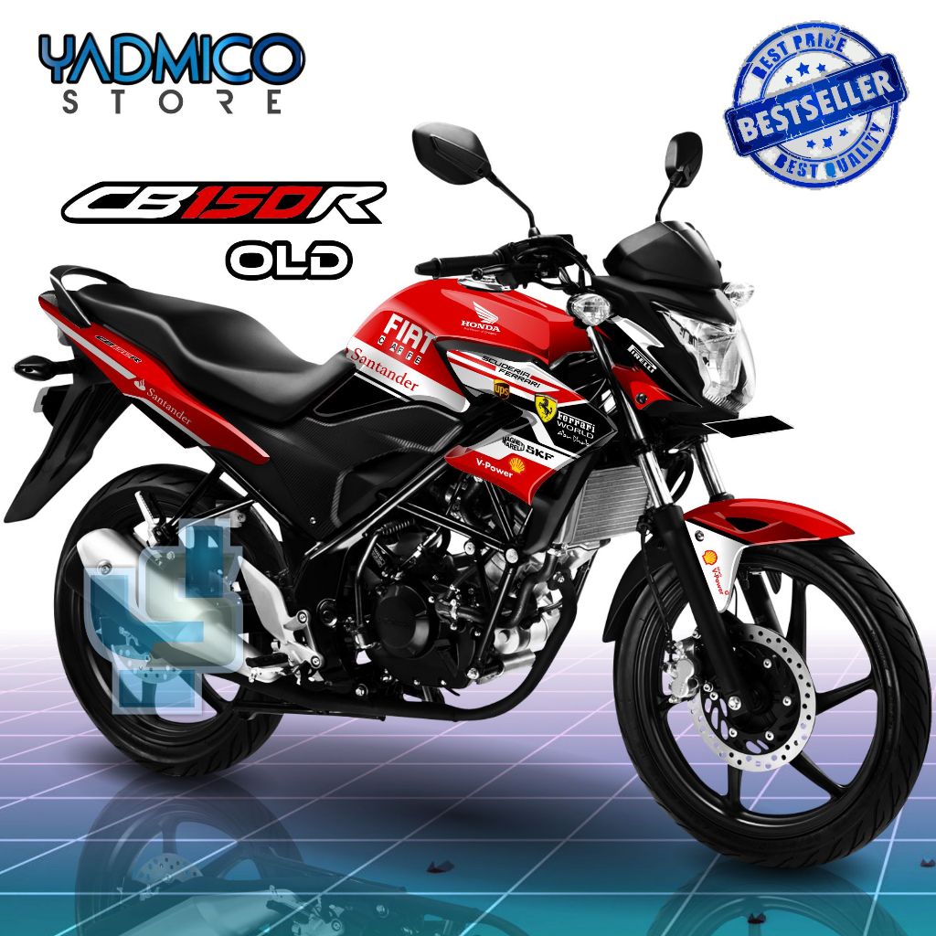 Decal CB150R Old Full Body - Stiker Motor CB 150R Lama Full Body - Dekal CB 150R Lama - Striping CB1