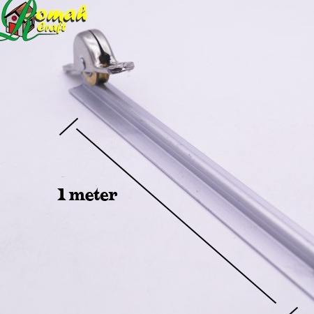 Pilih Hemat Pilih Kualitas REL RODA SLIDING PINTU  JENDELA 1 meter Sliding door Track DT13B T Alumun