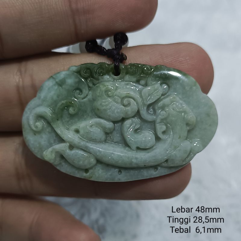 Giok Pixiu Jade Asli Type A