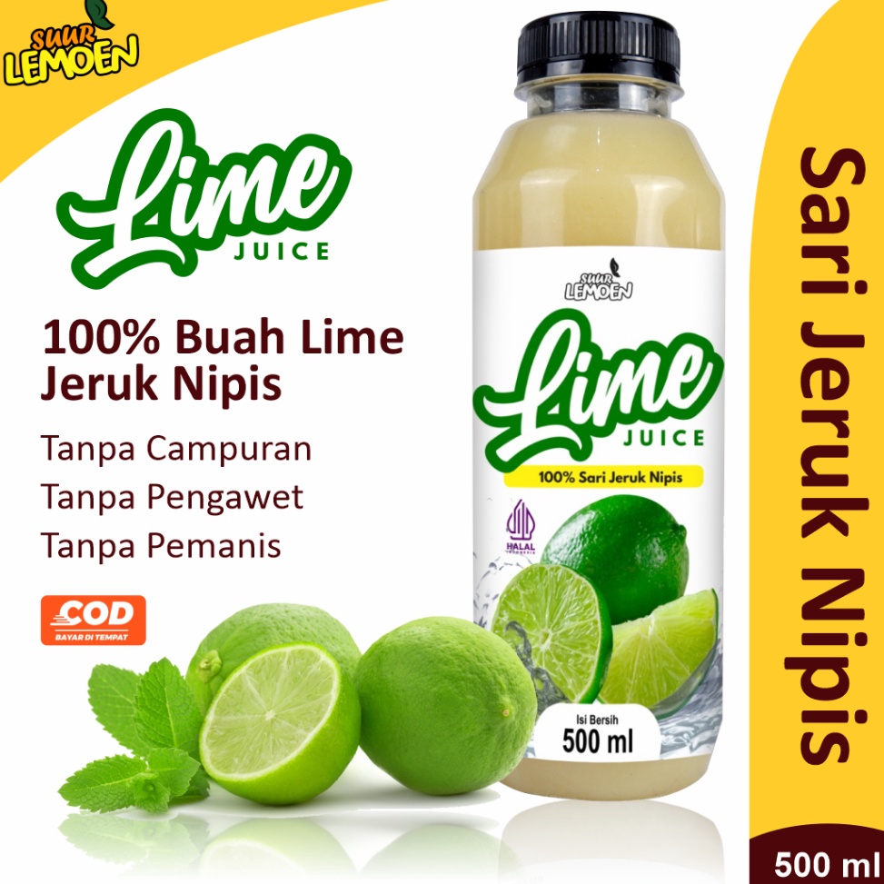 

Splash Suur Lemoen Sari Jeruk Nipis Murni Pure Lime Juice